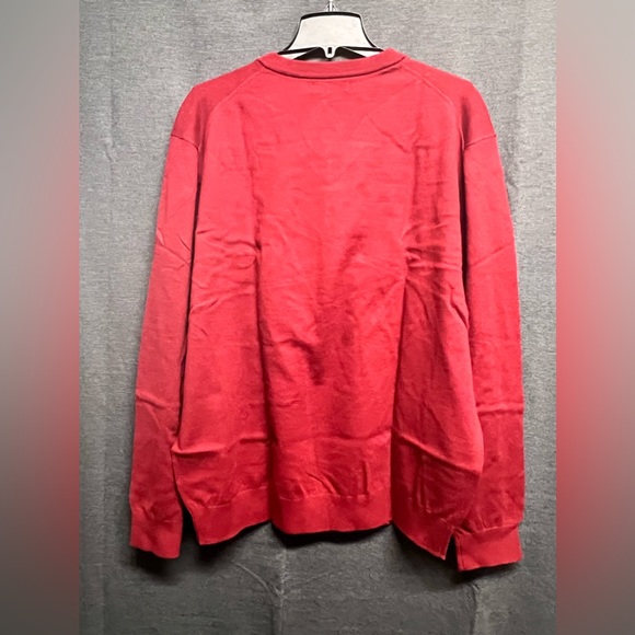 NWT - Nautica Men's Navtech V-Neck Sweater in Deep Crimson - Size 2XL - Picture 3 of 7